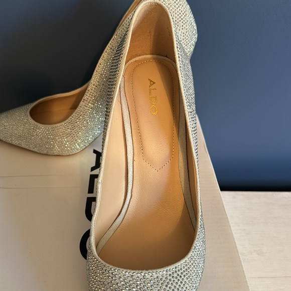 Aldo Kedaovia silver sparkle heels - Picture 5 of 7